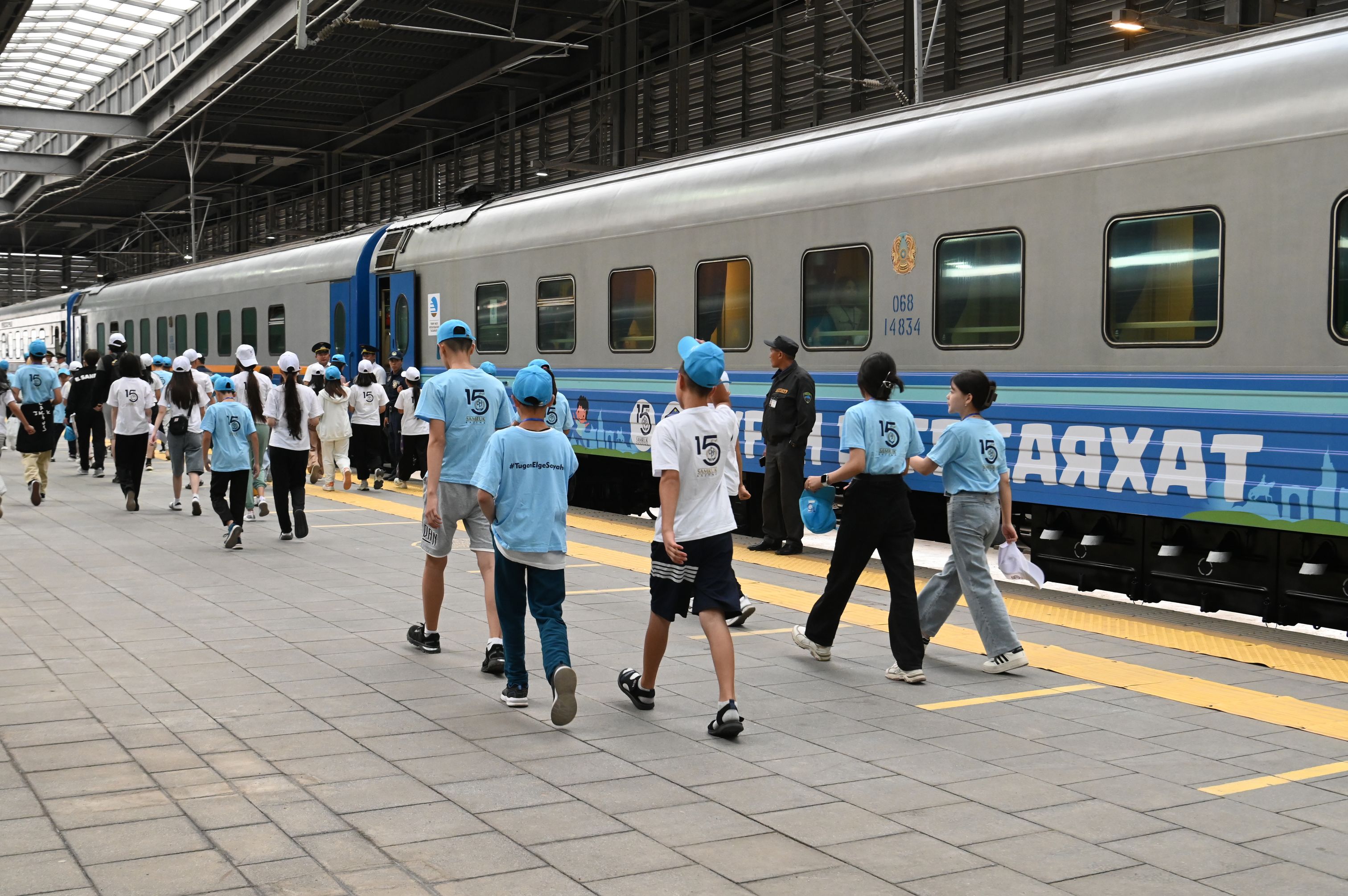 «Туған елге саяхат» балалар пойызы алғашқы сапарын аяқтады